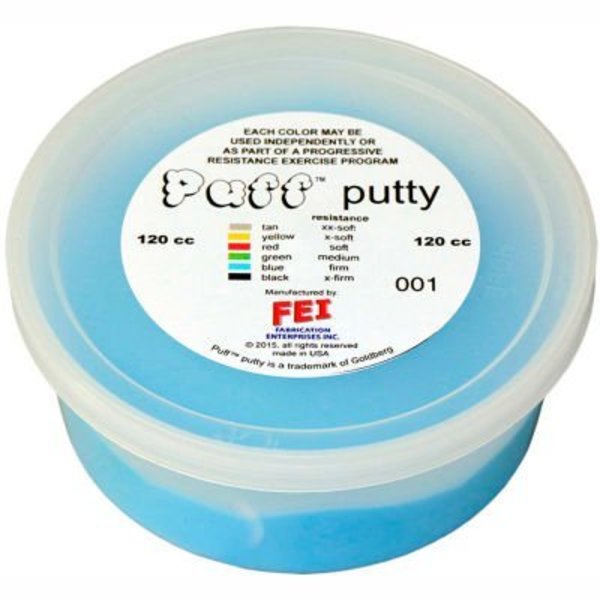 Fabrication Enterprises Puff LiTE Color-Coded Exercise Putty, Firm, Blue, 120cc 10-1424